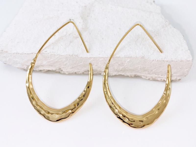 [오젤] 시크 포인트 해머드 유광 신주 반지